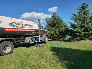 Another load of high quality H2O going into a well