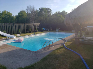 Backyard pool fill-up